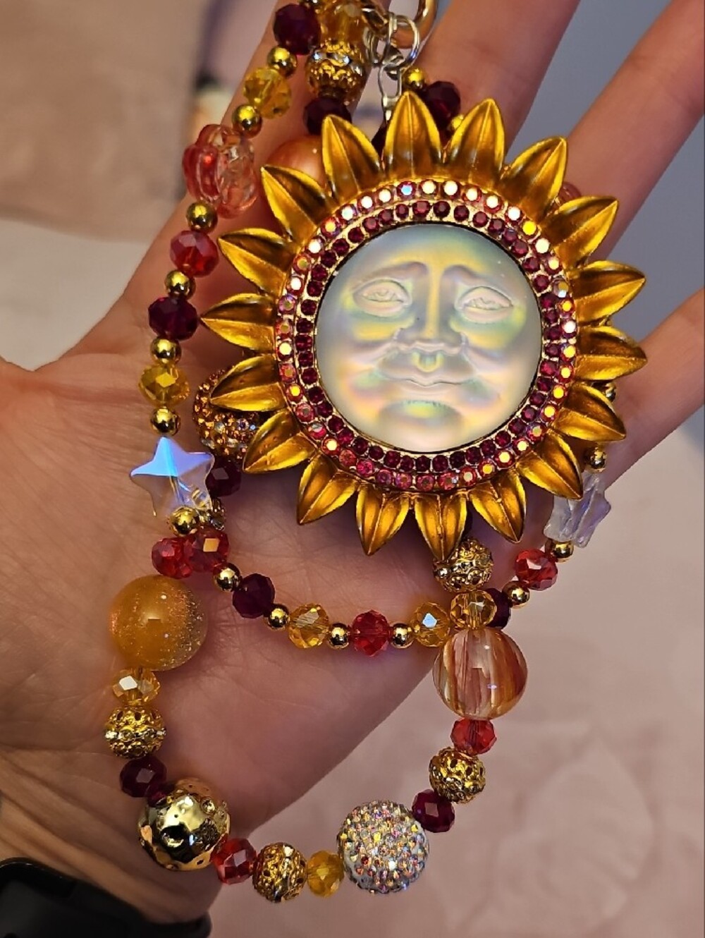 Sunflower Purse Charm - Picture 2 of 5